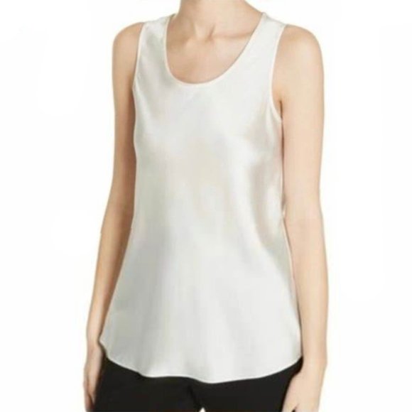 NEW Boss Hugo Boss Women Inolea Silk Blend Scoop Neck Dressy Tank Top Blouse - Picture 4 of 4